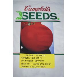 СХД 187 F1 (CXD 187 F1) семена томата дет. среднераннего 105-110 дн. слив. 80г красный (Cambells Seeds) НЕТ ТОВАРА