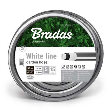 Шланг для поливу WHITE LINE Новий дизайн 1/2 дюйм. (Bradas)