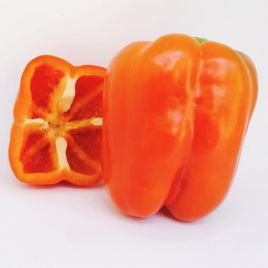 Эклер F1 (Еклер F1) семена перца сладкого тип Калифорнийское чудо куб 280-320г 10х9 см 4-х камер 6-8 мм оранж (Ergon seeds)