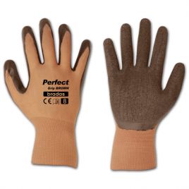 Перчатки защитные Perfect Grip Brown латекс (Bradas)