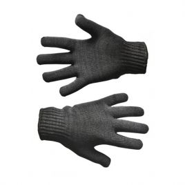 Перчатки двойные текстильные черные 