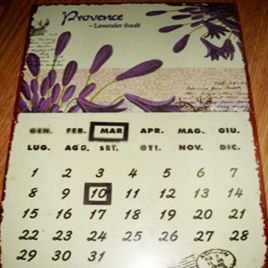 Календарь магнитный металлический 