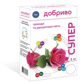 Добриво органо-мінеральне СУПЕР для троянд і декоративних квітів